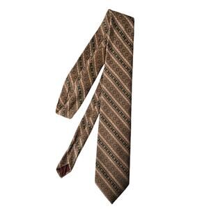 VTG Designer Ties Polyester Mens Neck Tie Formal Traditionalist Multi Stripe